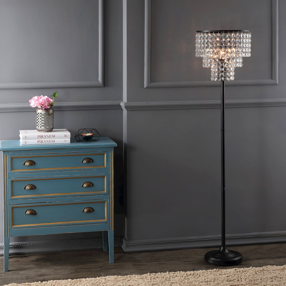 Juliette Crystal/Metal Floor Lamp