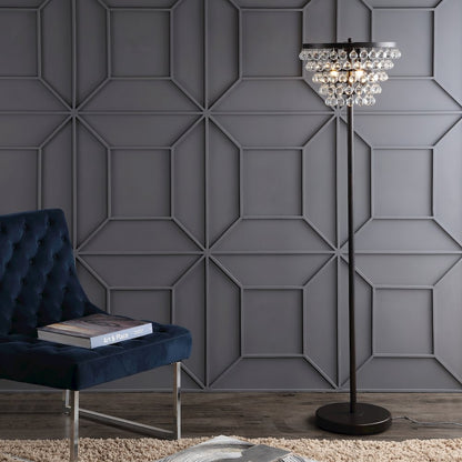 Jemma Crystal/Metal Led Floor Lamp