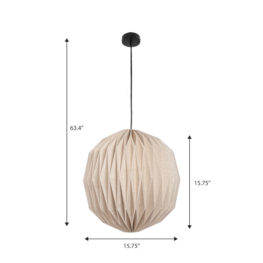 Vaughn Modern Vintage Orb Honeycomb Shade LED Pendant Light