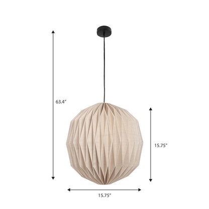 Vaughn Modern Vintage Orb Honeycomb Shade LED Pendant Light