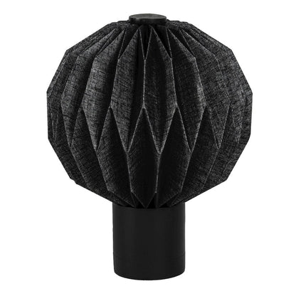 Quincy Modern Minimalist Paper Pleated Orb Accent LED Table Lamp
