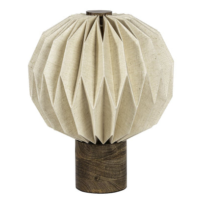 Quincy Modern Minimalist Paper Pleated Orb Accent LED Table Lamp