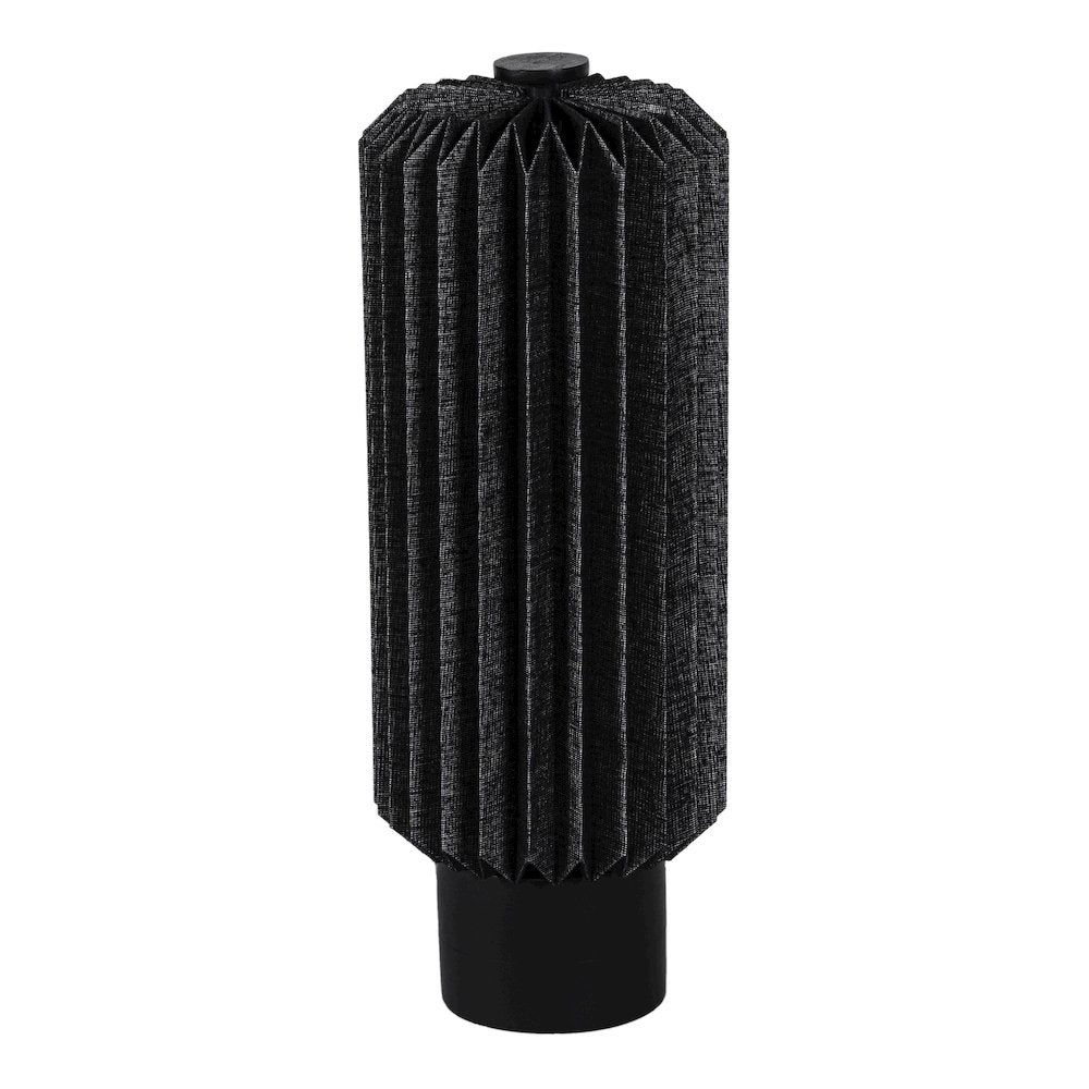 Banks Modern Minimalist Paper Pleated Column Accent LED Table Lamp