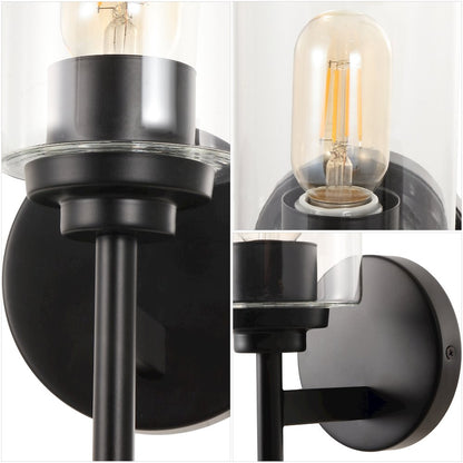 Juno 1-Light Metal/Glass Cylinder LED Sconce