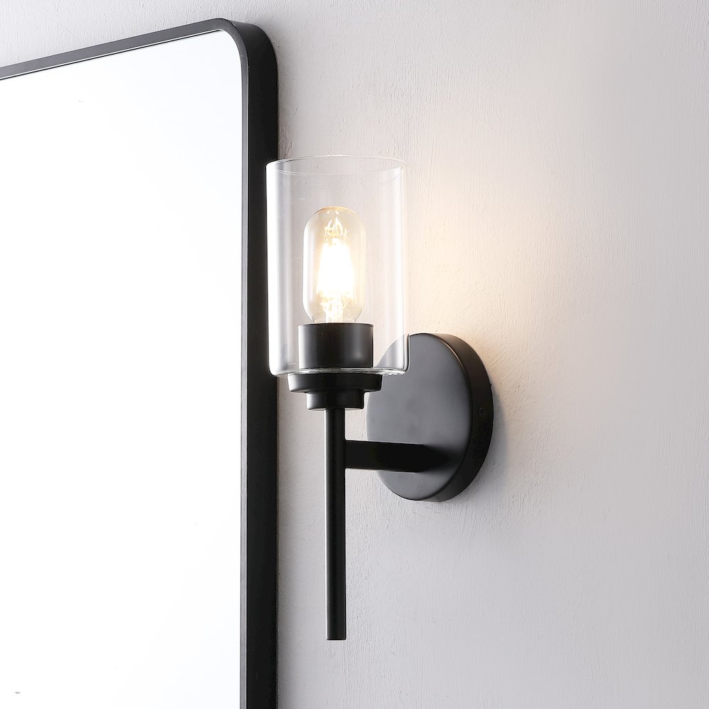 Juno 1-Light Metal/Glass Cylinder LED Sconce