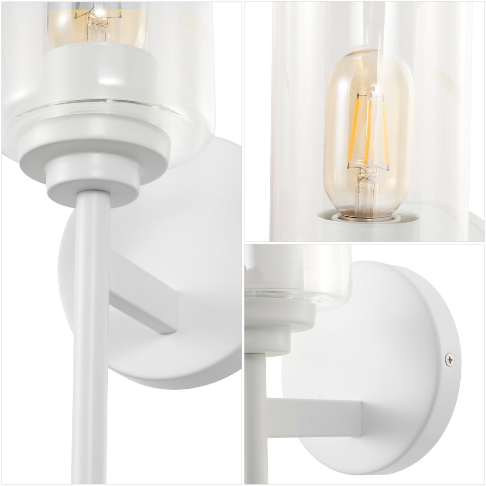 Juno 1-Light Metal/Glass Cylinder LED Sconce