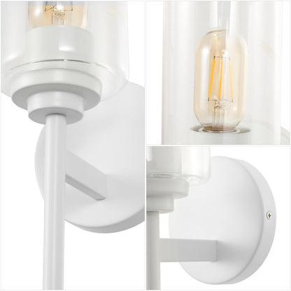 Juno 1-Light Metal/Glass Cylinder LED Sconce