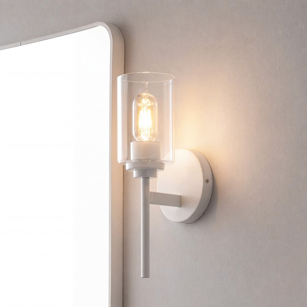 Juno 1-Light Metal/Glass Cylinder LED Sconce
