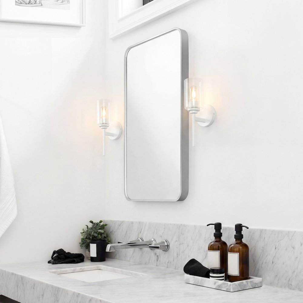 Juno 1-Light Metal/Glass Cylinder LED Sconce