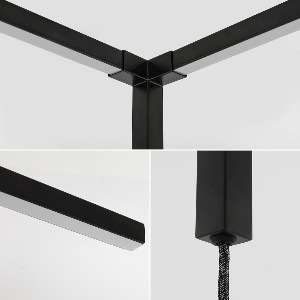 Minimalist Iron Integrated Plug-In Led Sconce For Ceiling Corner