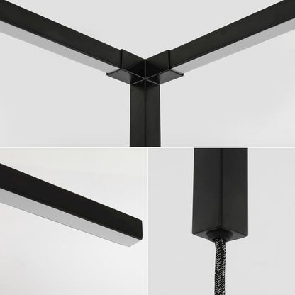 Minimalist Iron Integrated Plug-In Led Sconce For Ceiling Corner