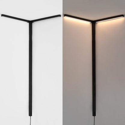 Minimalist Iron Integrated Plug-In Led Sconce For Ceiling Corner