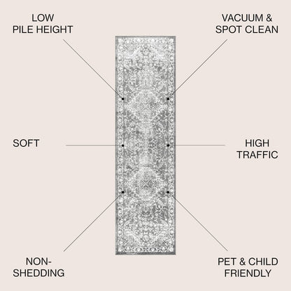 Modern Persian Vintage Medallion Runner Rug