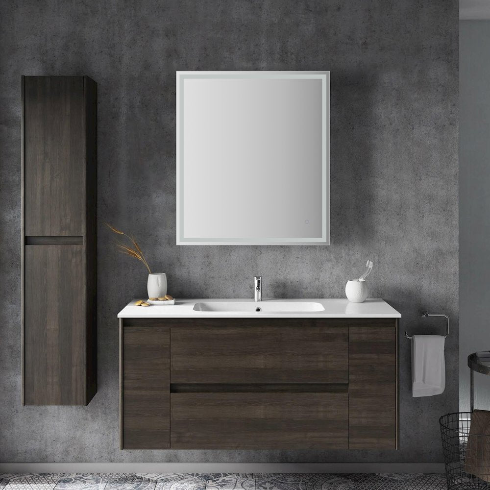 Antifog Front/Back-Lit Wall Bathroom Vanity Mirror
