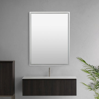 Anti-Fog Aluminum Frontback Lit Tri Color Led Bathroom Vanity Mirror