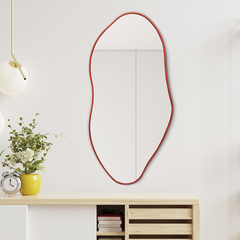 Everly Large Irregular Framed Decorative Wall Mirror