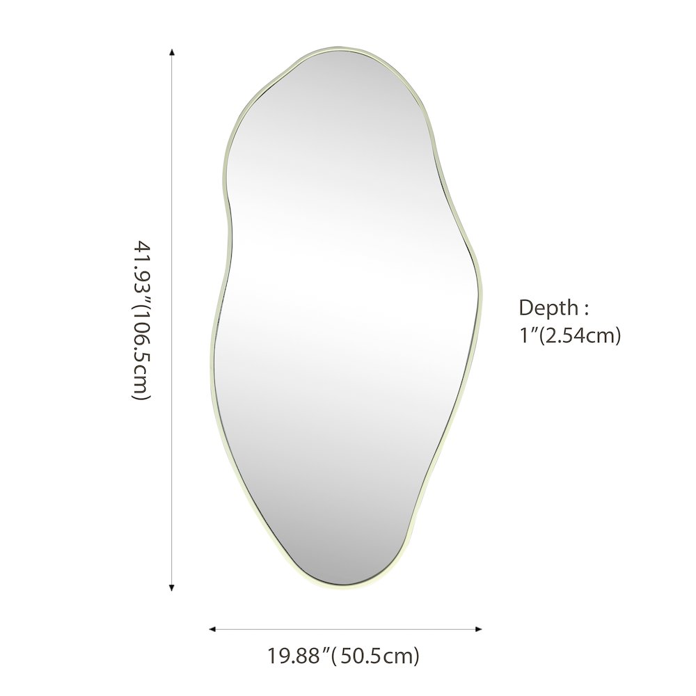 Everly Large Irregular Framed Decorative Wall Mirror