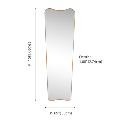 Alfie Large Rectangular Metal Framed Wall Mounted Full-Length Mirror