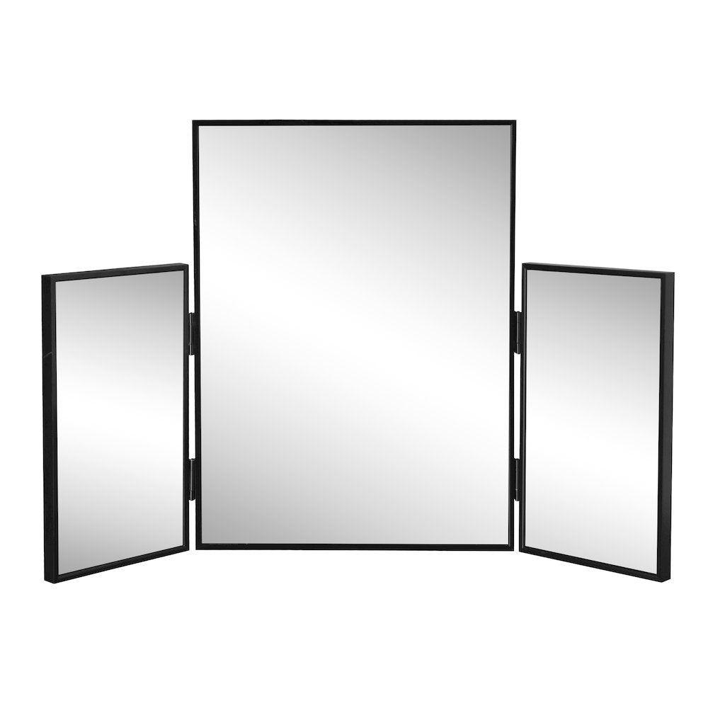 Orthos 3-Way Medium Rectangular Trifold Adjustable Aluminum Alloy Framed Vanity