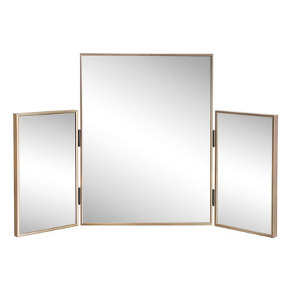 Orthos 3-Way Medium Rectangular Trifold Adjustable Aluminum Alloy Framed Vanity
