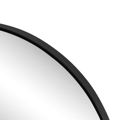 Eclipse Small Circle Aluminum Alloy Framed Wall Mounted Mirror