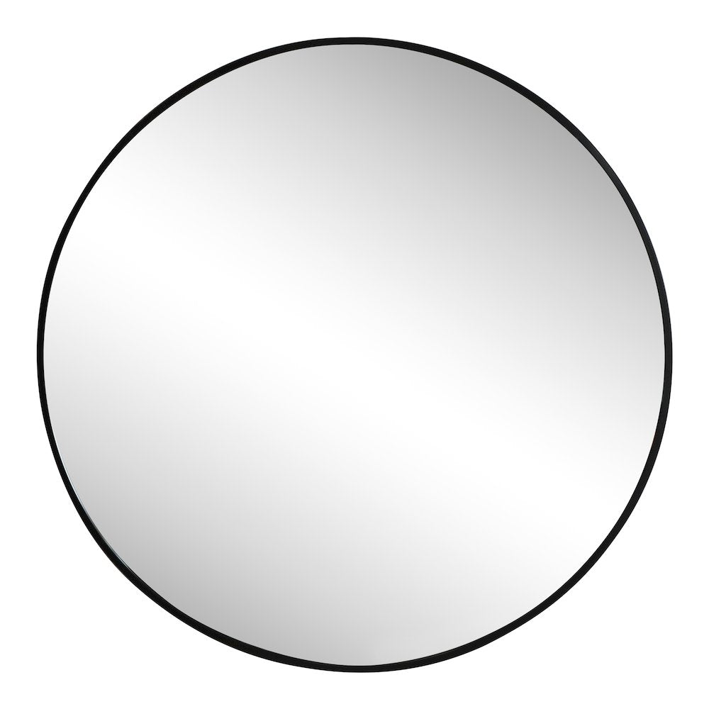 Eclipse Small Circle Aluminum Alloy Framed Wall Mounted Mirror