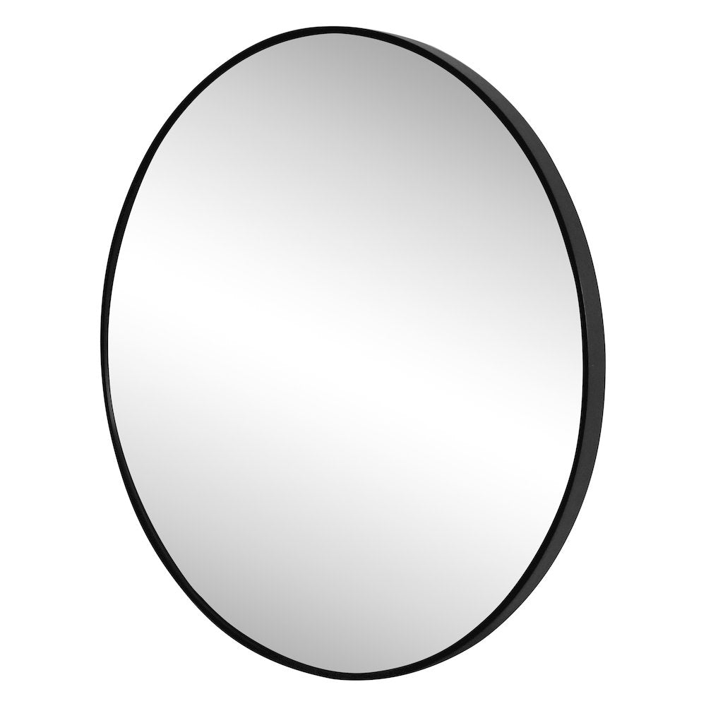 Eclipse Small Circle Aluminum Alloy Framed Wall Mounted Mirror