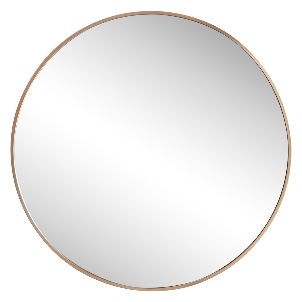 Eclipse Small Circle Aluminum Alloy Framed Wall Mounted Mirror