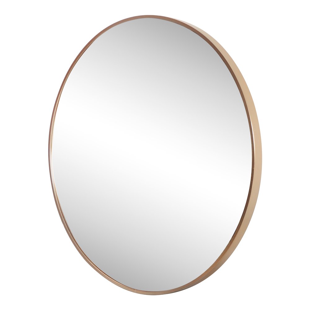Eclipse Small Circle Aluminum Alloy Framed Wall Mounted Mirror