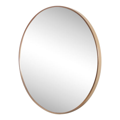 Eclipse Small Circle Aluminum Alloy Framed Wall Mounted Mirror
