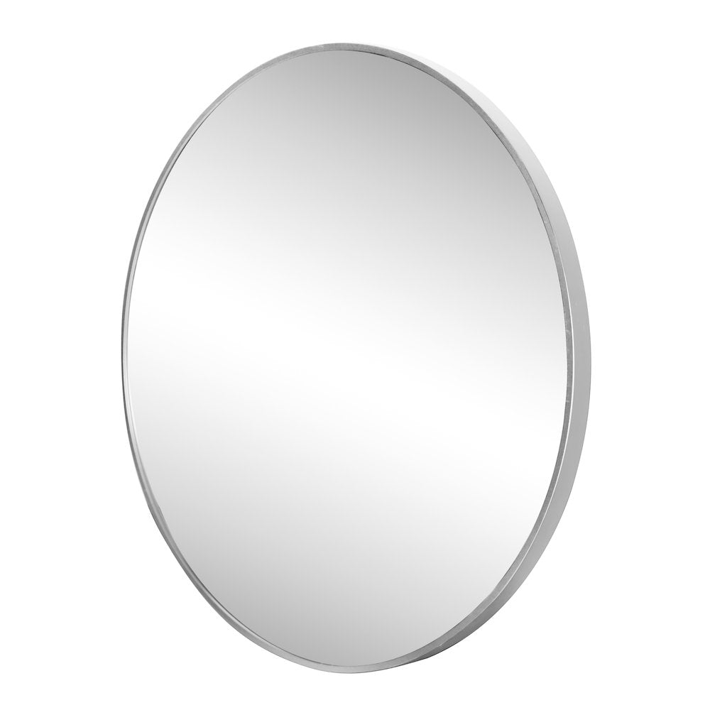 Eclipse Small Circle Aluminum Alloy Framed Wall Mounted Mirror