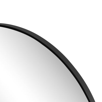 Eclipse Large Circle Aluminum Alloy Framed Wall Mounted Mirror