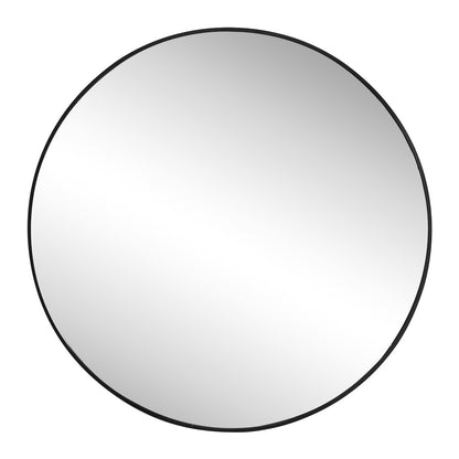 Eclipse Large Circle Aluminum Alloy Framed Wall Mounted Mirror