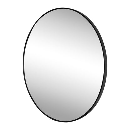 Eclipse Large Circle Aluminum Alloy Framed Wall Mounted Mirror