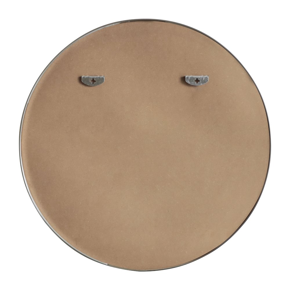Eclipse Large Circle Aluminum Alloy Framed Wall Mounted Mirror