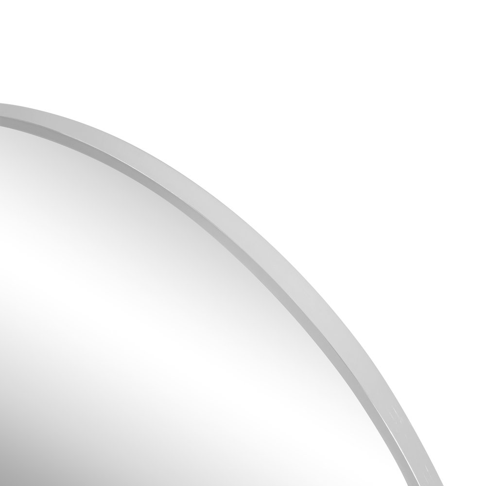 Eclipse Large Circle Aluminum Alloy Framed Wall Mounted Mirror