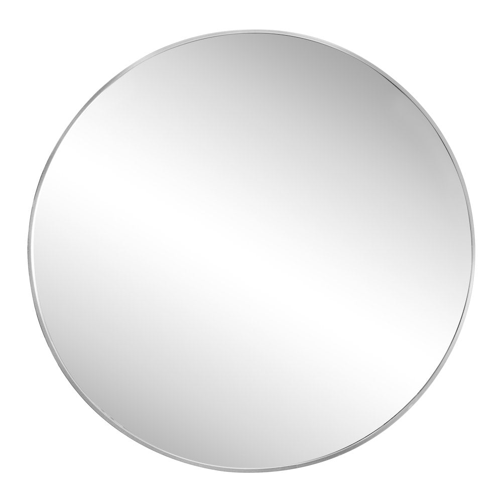 Eclipse Large Circle Aluminum Alloy Framed Wall Mounted Mirror