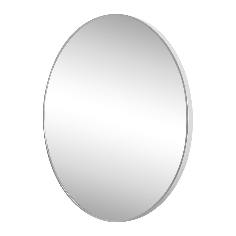 Eclipse Large Circle Aluminum Alloy Framed Wall Mounted Mirror