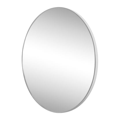 Eclipse Large Circle Aluminum Alloy Framed Wall Mounted Mirror