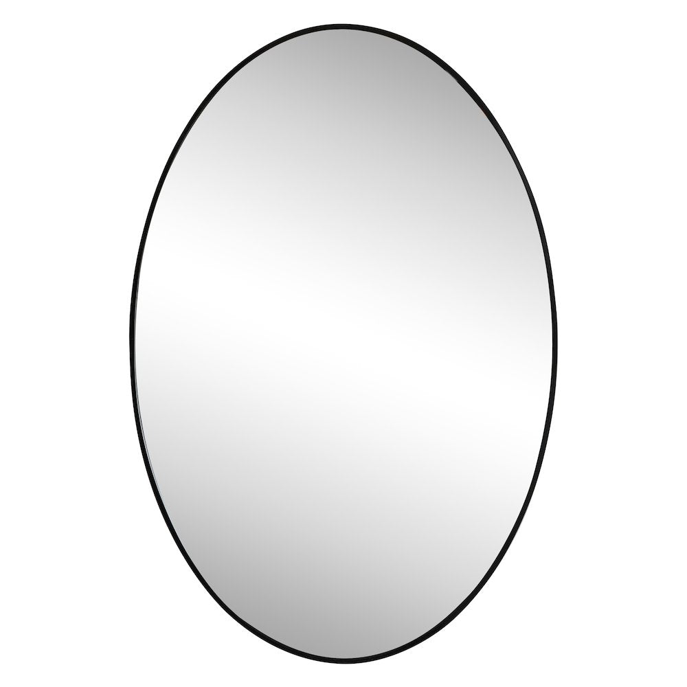 Ellipse Medium Oval Aluminum Alloy Framed Wall Mounted Mirror
