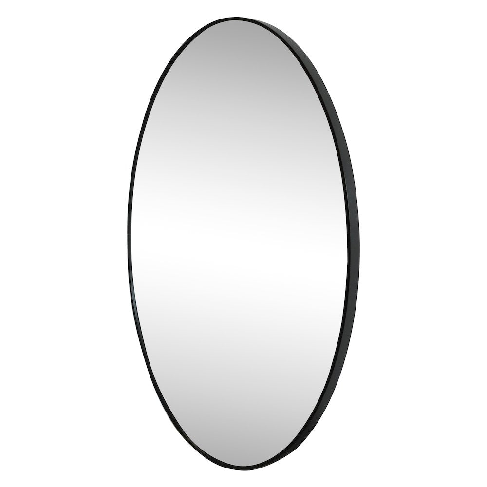 Ellipse Medium Oval Aluminum Alloy Framed Wall Mounted Mirror