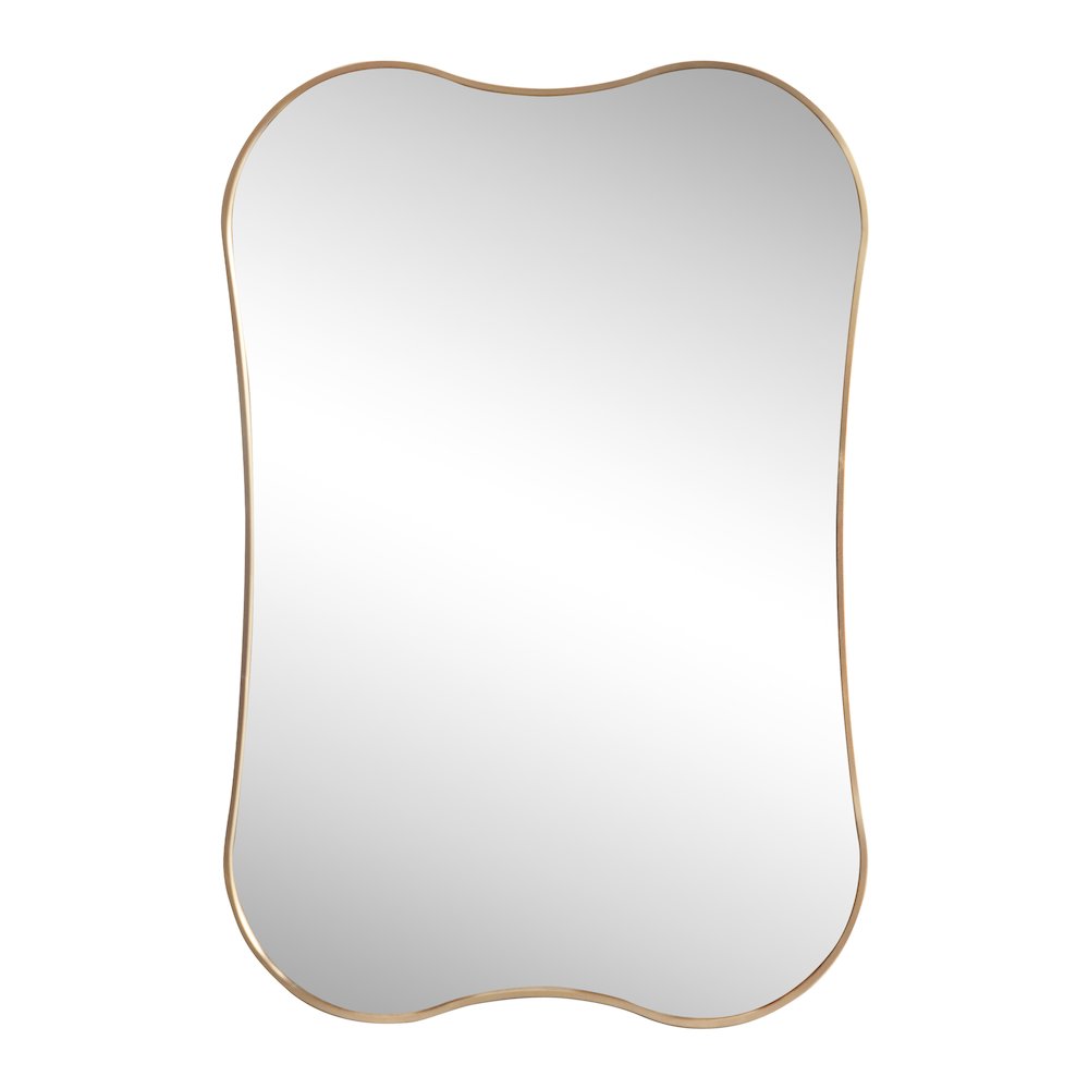 Calico Medium Irregular Scallop Aluminum Alloy Framed Wall Mounted Mirror