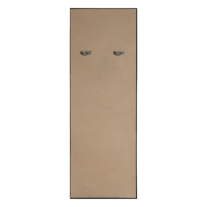 Strait Large Rectangular Aluminum Framed Full-Length Wall Mounted Leaner Mirror