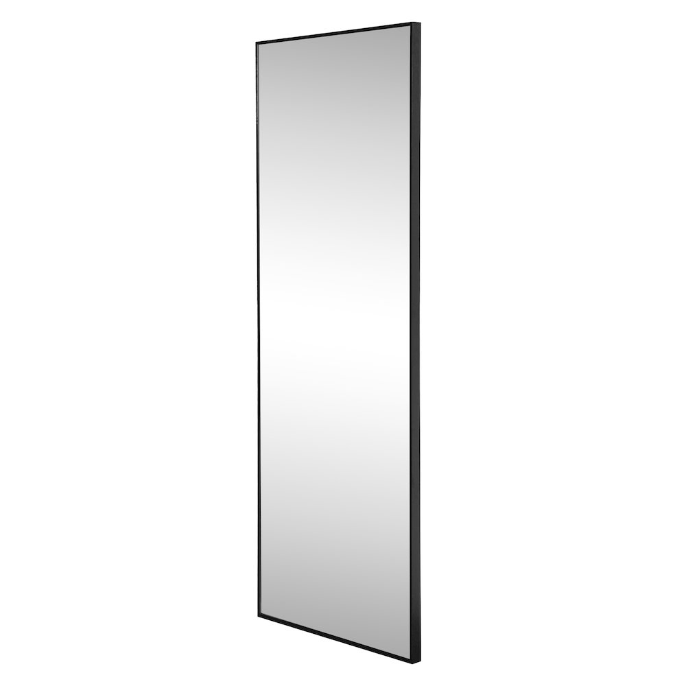 Strait Large Rectangular Aluminum Framed Full-Length Wall Mounted Leaner Mirror
