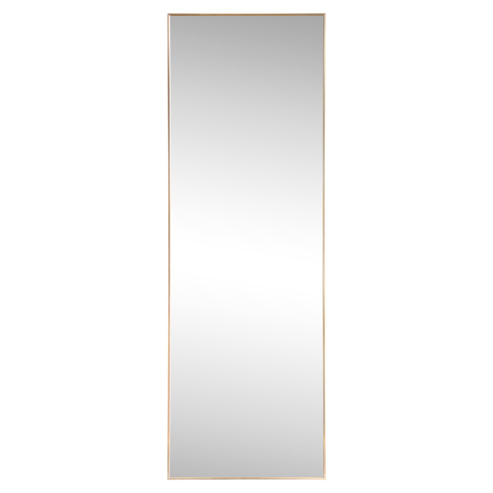 Strait Large Rectangular Aluminum Framed Full-Length Wall Mounted Leaner Mirror