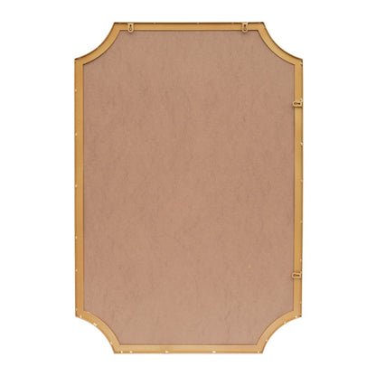 Helga Medium Rectangular Scallop Beveled Corner Aluminum Framed Wall Mounted