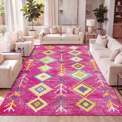 Tribal Love Geometric Area Rug