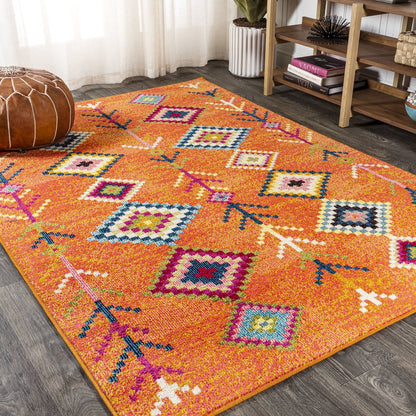Tribal Love Geometric Area Rug