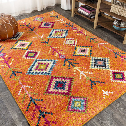 Tribal Love Geometric Area Rug