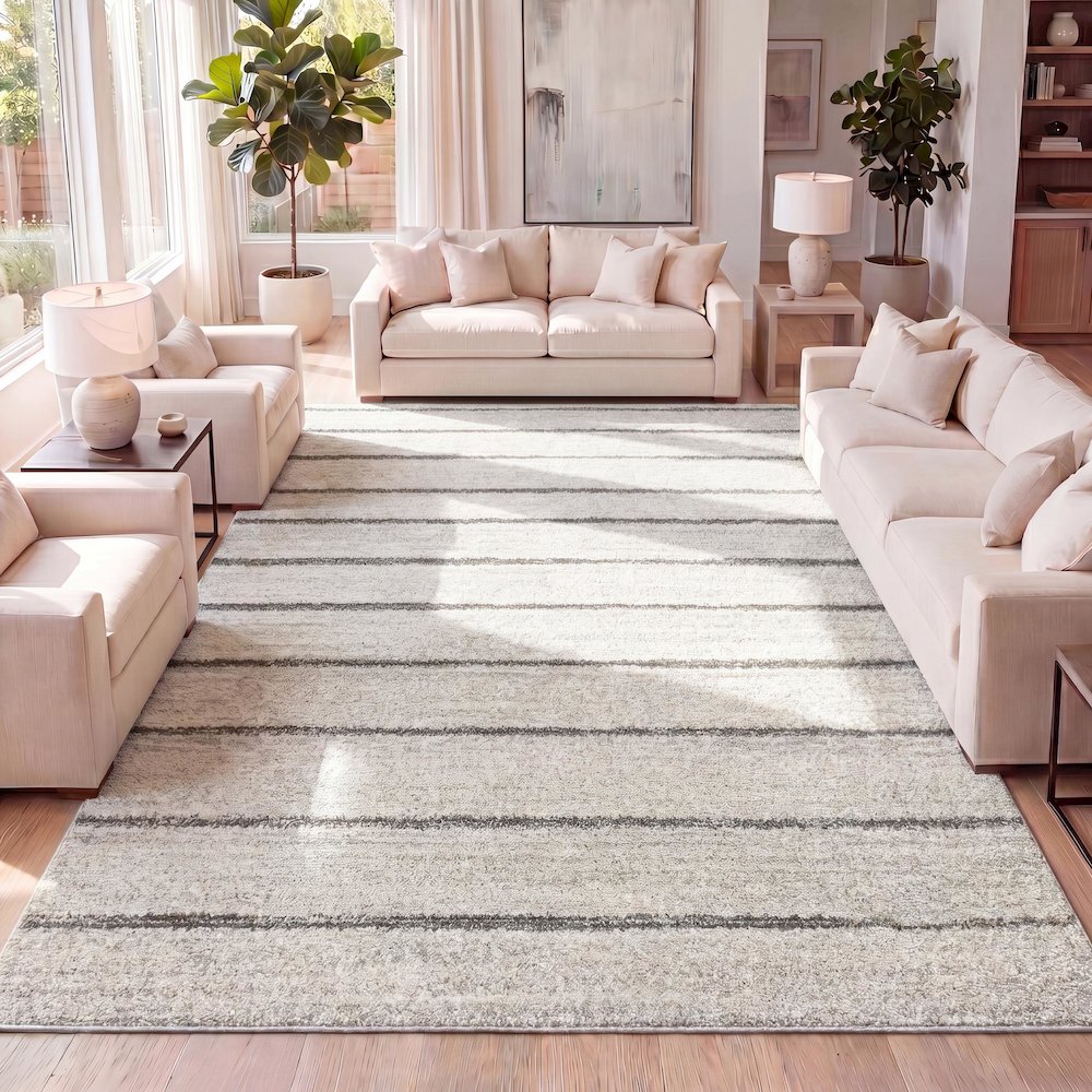 Williamsburg Minimalist Stripe Area Rug